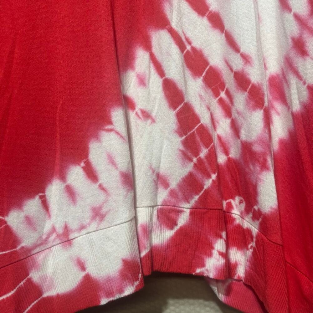 For The Republic Coral White Tie Dye Oversized Long Sleeve Top Size M Boho - Picture 3 of 9